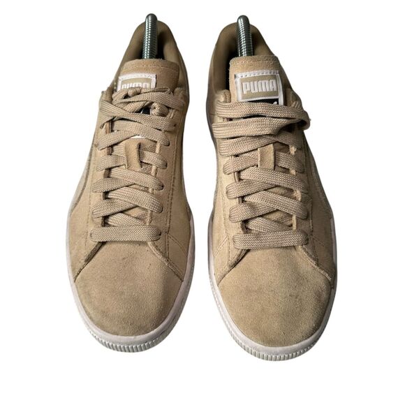 Puma Suede Classic XXI Sneakers Women's Size 8 Tan Skater Grunge Goth Activewear - Picture 1 of 8